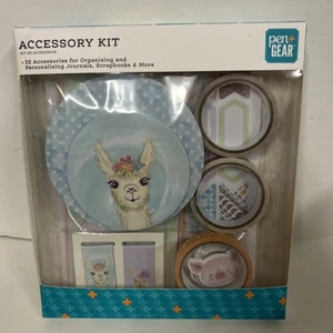 PEN & GEAR JOURNAL ACCESSORY KIT 32 ITEMS ORGANIZE PERSONALIZE JOURNAL SCRAPBOOK - Picture 1 of 4