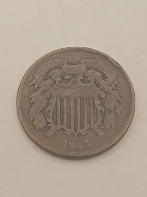 1864 2 Cent Piece US 2 Cent - Image 1 of 4