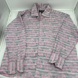 Daniel Ellissa Oberhemd Herren 18,5 2XL grau & pink - Bild 1 von 11