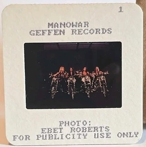 Manowar, Farb-Werbedia 35 mm Pressefoto, Geffen Records, 90er Metall - Bild 1 von 2