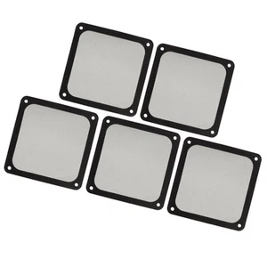(Black)140mm X 140mm Computer Case Fan Dust Filter PC Cooler Fan Dust Filter - Afbeelding 1 van 12