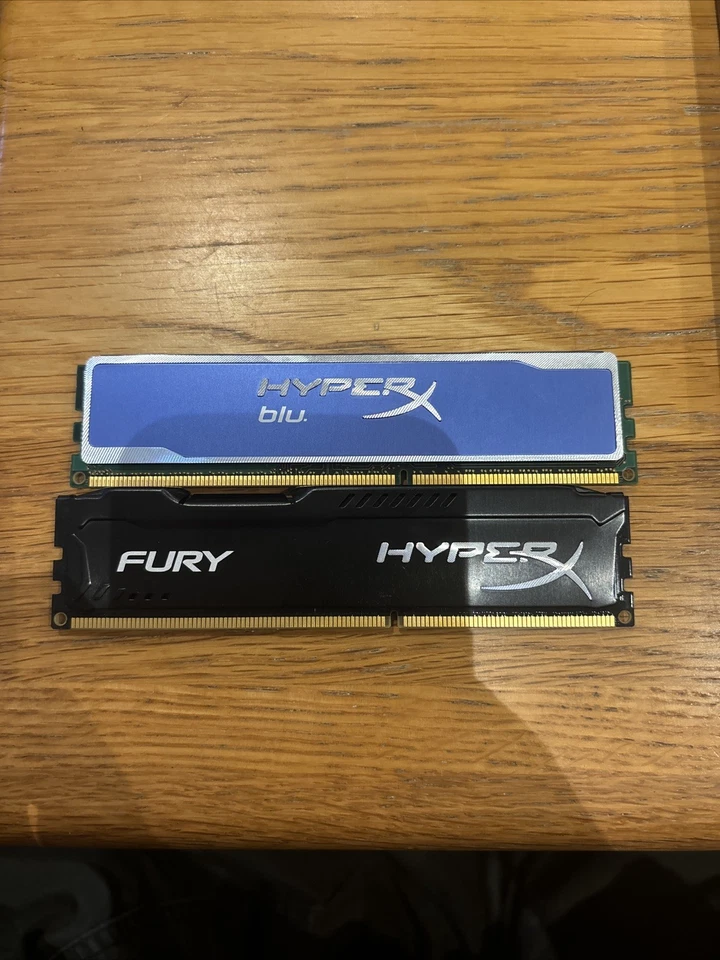 Hyper X Fury + Hyper X Blue 8gb ram sticks  - Image 1 of 2