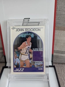 Jersey Fusion Series 4 - John Stockton 1990's Player Worn Patch - Jazz - Picture 1 of 3