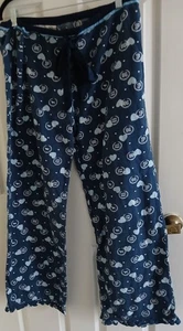 Vintage Victoria Secret PINK Pyjamahose Gr. M Satinband zum Binden Hundeherzen - Bild 1 von 9