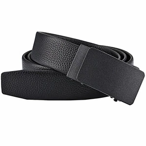 Leather Belts for Men,Ratchet Dress Belt with Automatic Sliding Buckle - Picture 1 of 2
