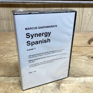 NEW - SEALED - Synergy Spanish -Level 1 - By Marcus Santamaria - 12 CD Set - Foto 1 di 7
