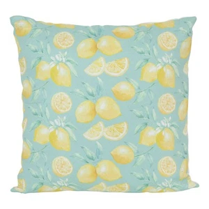 Northlight 17" Green Tropical Lemons Decorative Cotton Throw Pillow - Picture 1 of 5