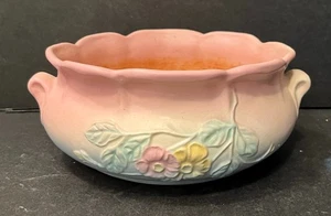 Vtg 1940s Hull Pottery Dogwood/Wild Rose #521 - 7" Jardiniere Bowl Planter - Picture 1 of 8