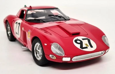 Jouef 1/18 Ferrari 250 GTO 1964 #27 Red Diecast Scale Model Car - Image 1 of 4
