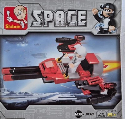 Sluban – SPACE  B0321   72pcs  6+ Kids SET plane spaceship - Image 1 of 2