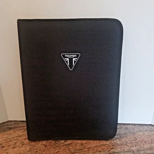 New Triumph Motorcycle Document Insurance Owners Registration Organizer Holder - Picture 1 of 5