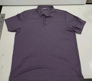 Travis Mathew Camicia XXL Pima Misto Cotone Golf Polo CCV Logo Chiesa Viola 50" - Foto 1 di 7