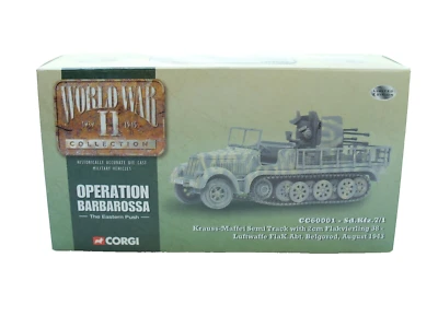 CORGI CC60001 SdKfz.7/1 KRAUSS-MAFFEI SEMI TRACK WITH 2cm FLAKVIERLING 38 - Image 1 of 4