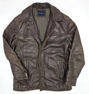 Chaqueta de cuero Tommy Hilfiger vintage para hombre 44/XXL - Imagen 1 de 7