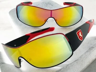 Gafas de sol contemporáneas elegantes modernas deportivas envolventes elegantes de moda de moda para hombre Foto 1 de 4