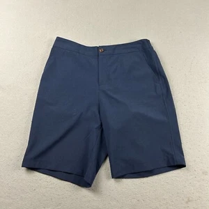 Tommy Bahama Golf Shorts Womens Large Blue Twill Flat Front Chino - Picture 1 of 10