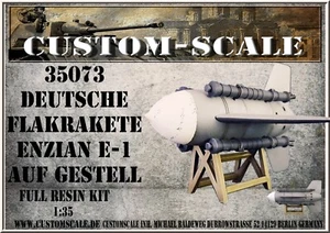 CS 35073 Razzo antiaereo tedesco genziana E-1 su telaio resina kit scala personalizzata 1:35 - Foto 1 di 3