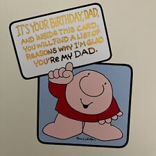 I Love You Dad Birthday Card Rust Craft: 1989 ZIGGY Tom Wilson UNUSED 8.25x5.25”