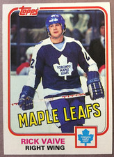 1981-82 Topps Hockey "Set Break" #44 Rick Vaive Toronto Maple Leafs 2nd Year