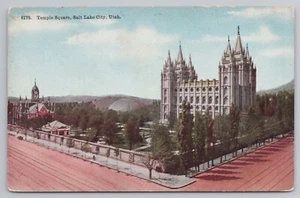 Postal de Temple Square en Salt Lake City Utah - Imagen 1 de 2