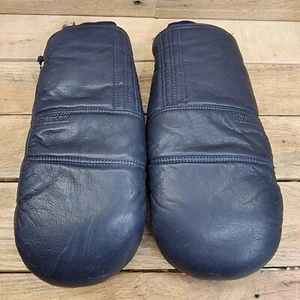 DE COLECCIÓN GRANOE GUANTES DE CUERO POLI PLUMÓN AISLAMIENTO Azul Marino Para Hombre Grande - Imagen 1 de 10