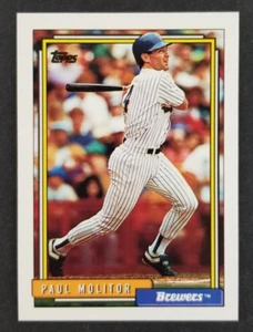 Tarjeta de béisbol Paul Molitor 1992 Topps #600 (nuevo) - Imagen 1 de 2