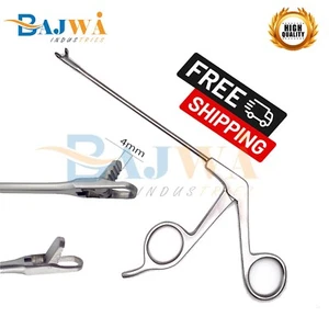 Arthroscopy Basket Punch Forceps 4mm Bite Shovel Serrated Tip Orthopedics - Picture 1 of 6