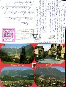 454320,Imst Totale Straßenansicht Kirche Mehrbildkarte - Picture 1 of 1