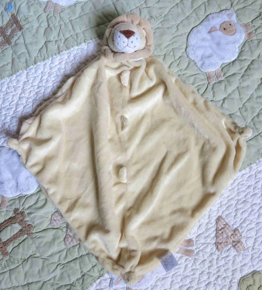 Angel Dear Lion Pale Yellow Baby Boy or Girl Security Blanket Lovey EUC - Image 1 of 1
