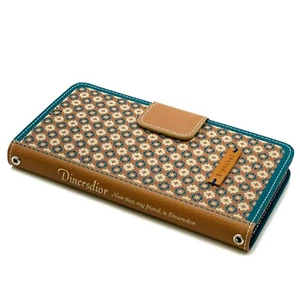 Premium Phone Wallet Case Apple iPhone Samsung Galaxy Dinersdior Brown - Picture 1 of 12