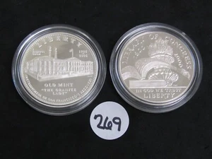 2 - Proof Commemorative Silver Dollars No Packaging, 2006, 2000 - Picture 1 of 2