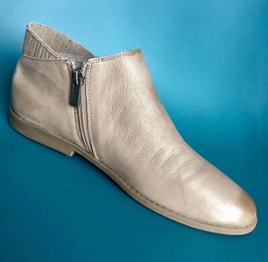 Kenneth Cole Beige Cuero Real Taupe Vin Win Cremallera Zapato al Tobillo Botas 6 39 M Nuevas - Imagen 1 de 6