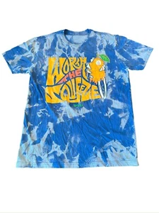T-shirt grafica blu grande uomo adulto marca HVIII Goods vale la pena spremere - Foto 1 di 7