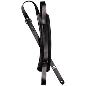 D'Addario John Lennon Leather Guitar Strap Black - Picture 1 of 2