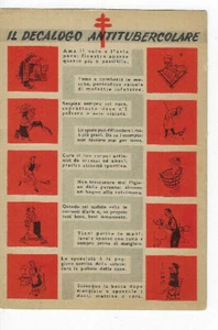 Italian Mussolini Propaganda Postcard Anti Tubercolosi Federation - Picture 1 of 2