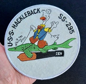 USS HACKLEBACK SS-295 Balao-Class Submarine Large 5" USN Military NAVY Patch - Picture 1 of 6