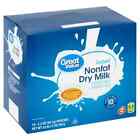 New Great Value Instant Nonfat Dry Milk, 3.2 oz, 10 count Free Shipping US*