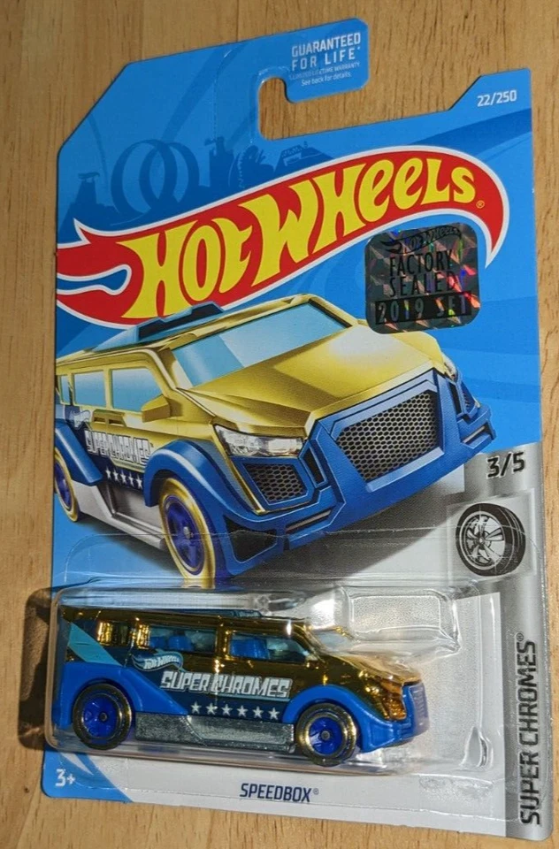 HOT WHEELS  - Speedbox Super Chromes Die-Cast 2019 Factory Set - Image 1 of 1