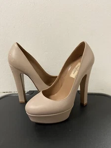Valentino Nude Pumps Heels Size 36 Platform WOMENS US 6 Made In Italy - Picture 1 of 9