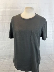 SPRING/SUMMER All Saints Men's Charcoal Gray Crewneck Cotton T Shirt SIZE M $115 - Picture 1 of 10