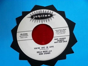 DELLA REESE & KIRT STUART~ YOU'RE JUST IN LOVE~ NM~PROMO~ ~ MOD 45 - Picture 1 of 2