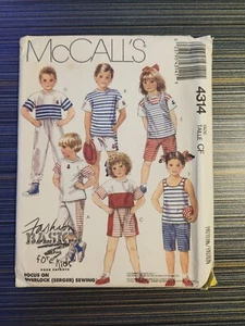 McCall's Sewing Pattern 4314 For Kids - Picture 1 of 6
