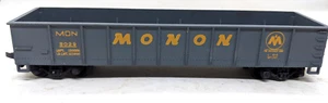 MANTUA HO MONON GONDOLA MON # 8029. DIE CAST, METAL TRUCKS, USA VINTAGE - Picture 1 of 3