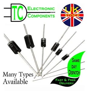 Diodes Rectifier Schottky Barrier Switching Fast Recovery 1N4001 to UF4007 - Picture 1 of 6