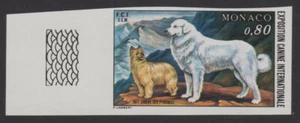 MONACO 1977, Int'l Dog Show, nuovo di zecca, Michel 1265 ungez, Yvert 1093 non seghettato - Foto 1 di 2