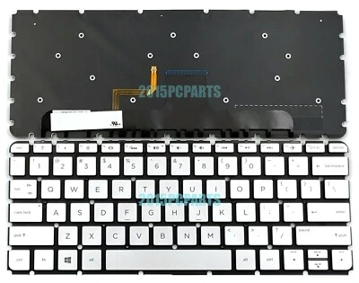 Nuevo teclado retroiluminado plateado HP Envy 13-AB067CL 13-AB077CL 13-AB105TX EE. UU. Foto 1 de 3