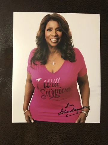 Gloria Gaynor Signed 8 X 10 Photo Autographed “I Will Survive” Disco Queen Cover
