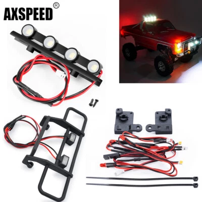 AXSPEED Vorder Stoßstange Led Rücklicht Oberlicht Für Traxxas RC 1/18 Trx4m K10 - Bild 1 von 4