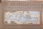 Cartina Geografica,il Mediterraneo E Gli Stati Vicini,Cart.P. Corbellini,1940,