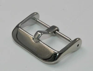 Hebilla espina para pulseras de reloj, acero inoxidable 22 mm plata pulida - Imagen 1 de 1
